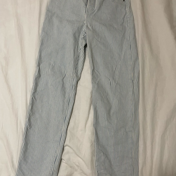 Old Navy Denim - Old Navy Light Blue and White Pinstriped Women’s Jeans